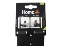 Home>it® hyldeknægt højre og venstre CPH 17 cm sort Huset - Boliginnretning - Reoler & hyller