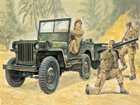 Bilde av Italeri Jeep, Military Car Model, Monteringssett, 1:35, Jeep, Alle Kjønn, Plast