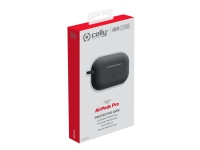 Celly Air Case – Skyddsfodral för hörlurar – silikon – svart – för Apple AirPods Pro