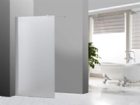 Csslr Plus fast duschkabin 90×190 cm 5 mm frostat säkerhetsglas väggprofil i kromad aluminium 40×1900 mm &amp  justerbar väggstång 600-1000 mm