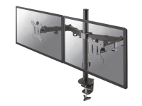 Neomounts by Newstar FPMA-D550D – Monteringssats – full-motion – för 2 LCD-bildskärmar – stål – svart – skärmstorlek: 10-32 – klämma monterbar skyddshylsa disk-monteringsbar