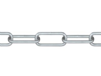 Roliba kæde langleddet 5,0 mm - Kæde, langleddet stål, elgalv. 5,0mmx 3m Verktøy & Verksted - Skruefester - Stålwire & låser