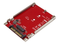 StarTech.com M.2 till U.2-adapter – För M.2 PCIe NVMe SSD-enheter – PCIe M.2-enhet till 2,5-tums U.2 (SFF-8639) värdadapter – M2 SSD-konverterare röd – Gränssnittsadapter – M.2 – M.2 Card – U.2 – röd