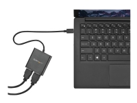 StarTech.com MST-hubb med två portar för USB-C till HDMI – 4K 30 Hz – Adapterkabel – 24 pin USB-C hane till HDMI hona – 44 m – svart – 4K30 Hz (3840 x 2160) stöd 2560 x 1600 (WQXGA)-stöd 60 Hz – för P/N: TB33A1C
