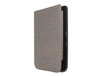 PocketBook Shell series - Lommebok for eBook-leser - plastikk, polyuretan, mikrofiber - grå - 6 - for PocketBook Basic Lux 2, Touch Lux 4 TV, Lyd & Bilde - Bærbar lyd & bilde - Tilbehør