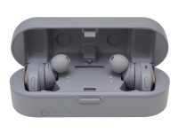 Audio-Technica ATH CKR7TW – True wireless-hörlurar med mikrofon – inuti örat – Bluetooth – grå