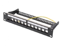 DIGITUS Professional DN-91420 - Patch panel (blank) - STP - sortering, RAL 9005 - 1U - 10 - 12 porter PC tilbehør - Kabler og adaptere - Nettverkskabler