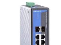 Moxa EtherDevice Switch EDS-G308-2SFP – Switch – 6 x 10/100/1000 + 2 x kombinations-Gigabit SFP – DIN-skenmonterbar