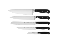 WMF Spitzenklasse Plus 18.9498.9992, Kniv sett, Stål, Plast, Rustfritt stål, Sort, Ergonomisk