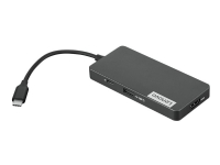 Lenovo USB-C 7-in-1 Hub – Dockningsstation – USB-C – HDMI – för K14 Gen 1  ThinkCentre M75t Gen 2  ThinkPad E14 Gen 3  P15v Gen 3  X1 Fold 16 Gen 1