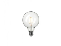 Globe LED, 4W, E27, Ø9,5 cm, klar