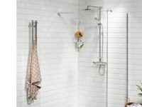 Vetro 80 CM Brusevæg - 6 mm Klart Hærdet Glas