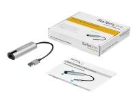 StarTech.com USB 3.0 Type-A till 2,5 Gigabit Ethernet-adapter – 2.5GBASE-T – Nätverksadapter – USB 3.0 – 10M/100M/1G/2.5 Gigabit Ethernet x 1 – svart rymdgrå