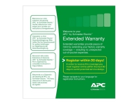 APC Extended Warranty Service Pack - Teknisk kundestøtte - rådgivning via telefon - 3 år - 24x7 - for P/N: BE670M1, BE850G2, BR1200SI, BR1600MI, BR1600SI, BR900MI, BV1000, BV650, BV800 PC tilbehør - Servicepakker