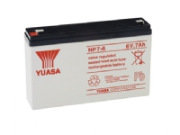 Yuasa NP7-6 Blybatterier (VRLA) 6 V vita 7000 mAh 1,26 kg
