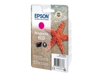 Epson 603 - 2.4 ml - magenta - original - blister - blekkpatron - for Expression Home XP-2150, 2155, 3150, 3155, 4150, 4155 WorkForce WF-2820, 2840, 2845, 2870 Skrivere & Scannere - Blekk, tonere og forbruksvarer - Blekk