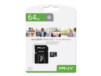 PNY Performance Plus - Flashminnekort - 64 GB - Class 10 - microSDXC Tele & GPS - Mobilt tilbehør - Minnekort