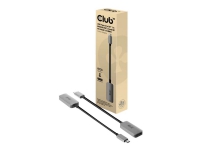 Club 3D CAC-1567 – DisplayPort-adapter – 24 pin USB-C (hane) till DisplayPort (hona) – DisplayPort 1.4 – 22 cm – aktiv stöd för 8K