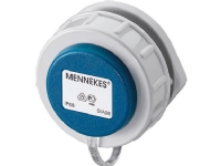 MENNEKES Inbyggt Schuko uttag 2 poligt med jord 16A 230V IP68. Flänsdiameter 73 mm med skruvterminaler.