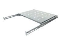 Bilde av Intellinet 19 Sliding Shelf, 1u, For 600 To 800mm Depth Cabinets & Racks, Shelf Depth 350mm, Grey - Rack-hylle - Grå, Ral 7035 - 1u - 19