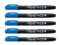 Artline Supreme Calligraphy Pen 5/set blue Skriveredskaper - Diverse skriveredskaper