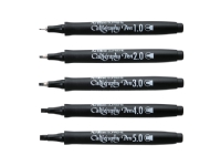 Artline Supreme Calligraphy Pen 5/set black Skriveredskaper - Diverse skriveredskaper