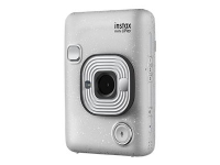 Fujifilm Instax Mini LiPlay - Digitalkamera - kompakt med øyeblikkelig bildeskriver - steinhvit Foto og video - Analogt kamera - Øyeblikkelig kamera