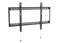 VivoLink Wall Mount Slim XL – Konsol – för platt panel – stål – svart av fin textur – skärmstorlek: 60-100 – väggmonterbar