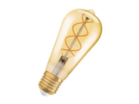 OSRAM Vintage 1906 Edison – LED-glödlampa med filament – form: ST64 – E27 – 4.5 W (motsvarande 25 W) – klass G – varm komfortbelysning – 2000 K – guld