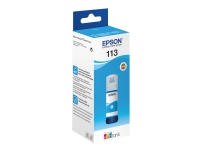 Epson EcoTank 113 - 70 ml - cyan - original - blekkpåfylling - for EcoTank ET-16150, 16650, 5150, 5170, 5800, 5850, 5880 EcoTank Pro ET-16680, 5150, 5170 Skrivere & Scannere - Blekk, tonere og forbruksvarer - Blekk