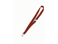 Keyhanger tekstilhalsbånd Durable 20 mm rød – (10 stk.)