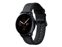 Samsung Galaxy Watch Active 2 – 40 mm – svart rostfritt stål – smart klocka med band – läder – svart – display 1,2 – 4 GB – Wi-Fi LTE NFC Bluetooth – 4G – 37 g (INTE Nordic Approved – Ingen SamsungPay/e-sim)