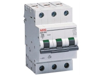 AEG Automatiska säkringar C 20A 3-poligC-karaktäristik6kA kortslutningskapacitet230/400V AC 54 mm bred