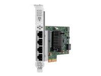 HPE I350-T4 - Nettverksadapter - PCIe 2.0 x4 - Gigabit Ethernet x 4 - for ProLiant DL20 Gen10, DL325 Gen10, DL360 Gen10, DL380 Gen10, ML30 Gen10, XL220n Gen10 PC tilbehør - Nettverk - Nettverkskort
