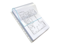 Kataloglomme Elba A4 med flap (pakke á 10 stk.) Arkivering - Elastikmapper & Chartekker - Plastlommer