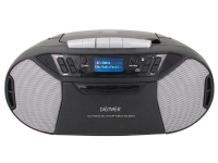 Denver TDC-250, 1,58 kg, Sort, Sølv, Bærbar CD-spiller TV, Lyd & Bilde - Stereo - Boomblaster