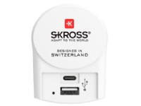 Skross 1.302423, Innendørs, AC, 5 V, Hvit