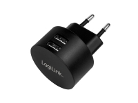 LogiLink PA0218, Innendørs, AC, 5 V, Sort Tele & GPS - Mobilt tilbehør - Diverse tilbehør