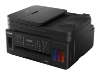 Canon PIXMA G7050 - Multifunksjonsskriver - farge - ink-jet - påfyllbar - A4 (210 x 297 mm), Legal (216 x 356 mm) (original) - A4/Legal (medie) - opp til 13 ipm (trykking) - 350 ark - 33.6 kbps - USB 2.0, LAN, Wi-Fi(n)