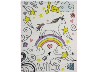 Vild Enhjørning / Wild Unicorn De Luxe gulvtæppe til børn 95×125