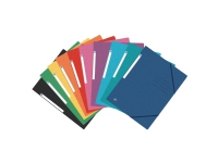 Elastikmappe Oxford Top File+, 3-klap, A4, ass. pastelfarver, pakke a 10 stk. Arkivering - Elastikmapper & Chartekker - Elastiske mapper