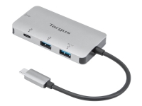Targus – Hubb – 2 x USB 3.2 Gen 1 + 1 x USB-C 3.2 Gen 1 + 1 x USB-C 3.2 Gen 1 (strömförsörjning) – skrivbordsmodell