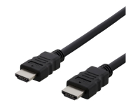 DELTACO – HDMI-kabel – HDMI hane till HDMI hane – 50 cm – svart