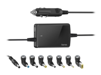 Bilde av Hama Slim & Light Universal Car Notebook Power Supply Unit - Bilstrømadapter - 12 V - 70 Watt - Svart