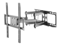 DELTACO ARM-1202 - Brakett - full bevegelse - for LCD-display / bøyd LCD-display - kaldvalset stål - finteksturert svart - skjermstørrelse: 32-55 - veggmonterbar TV, Lyd & Bilde - Monteringsfester - Vegg