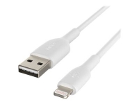 Belkin BOOST CHARGE – Lightning-kabel – Lightning hane till USB hane – 3 m – vit – för Apple 10.5-inch iPad Pro  12.9-inch iPad Pro (2nd generation)  iPhone 11 11 Pro 11 Pro Max 8 XR XS XS Max