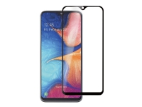 eSTUFF Titan Shield – Skärmskydd för mobiltelefon – helt fodral – glas – ramfärg svart – för Samsung Galaxy A20e