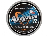 SG HD4 Adrenaline V2 120m 0.08mm 10lbs 4.5kg Grey