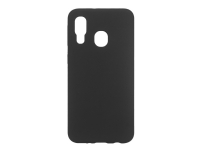 eSTUFF Silicone Case – Baksidesskydd för mobiltelefon – silikon – svart – för Samsung Galaxy A40