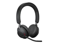Jabra Evolve2 65 MS Stereo - Hodesett - on-ear - Bluetooth - trådløs - USB-C - lydisolerende - svart - Certified for Microsoft Teams TV, Lyd & Bilde - Hodetelefoner & Mikrofoner